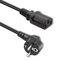 Qoltec Kabel zasilający IEC C13/SCHUKO | 3x0.75mm² | 1.5m