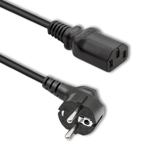 Qoltec Kabel zasilający IEC C13/SCHUKO | 3x0.75mm² | 1.5m