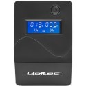 Qoltec Zasilacz awaryjny UPS Line Interactive | Monolith | 450VA | 240W | LCD | USB | RJ45