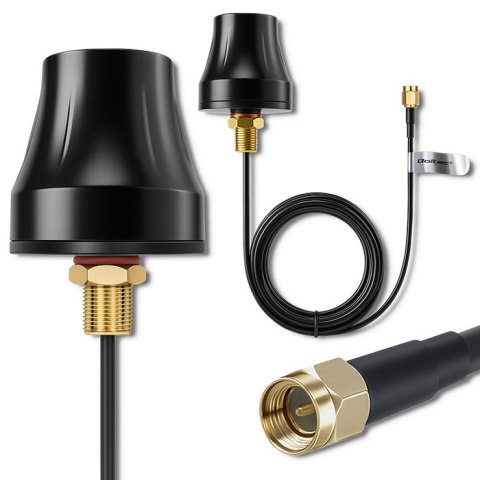 Qoltec Antena 4G LTE dookólna DUAL | 5dBi | Zewnętrzna