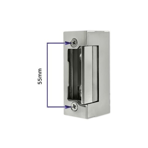 Qoltec Elektrozaczep symetryczny z pamięcią i blokadą | 12V | Stal nierdzewna