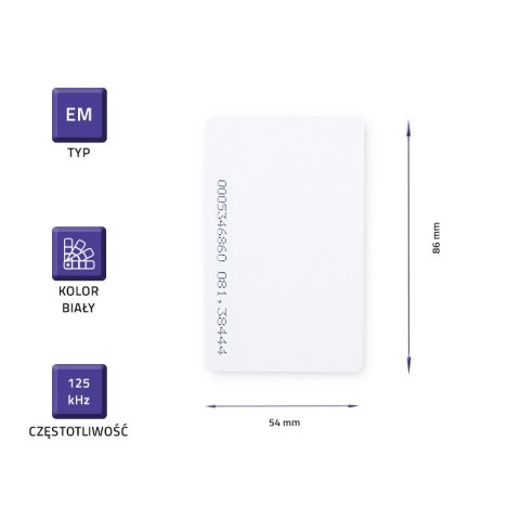 Qoltec Karta zbliżeniowa EM 125 kHz | 10szt.