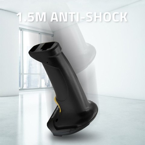 Qoltec Skaner czytnik kodów kreskowych 1D | EAN | USB | Czarny