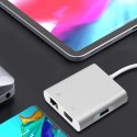 Qoltec Hub Adapter USB-C 3.1 4w1 | USB 3.0 | VGA | RJ45 | USB-C PD 92W