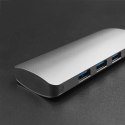 Qoltec Hub Adapter USB-C 3.1 5w1 | 4x USB 3.0 | DC