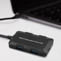 Qoltec Hub Adapter USB-C 3.1 5w1 | 4x USB 3.0 | micro USB