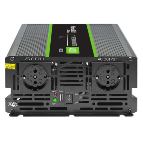 Qoltec Przetwornica napięcia Monolith | 2000W | 4000W | 24V na 230V | Czysty Sinus