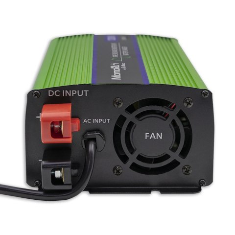 Qoltec Przetwornica napięcia Monolith | ładowanie baterii | UPS | 600W | 1200W | 12V na 230V |Czysty Sinus