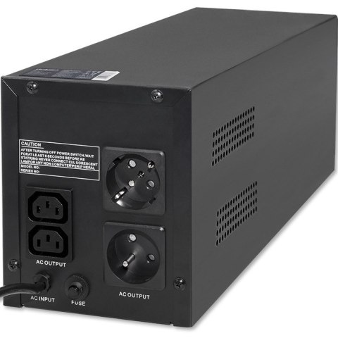 Qoltec Zasilacz awaryjny UPS Line Interactive | Monolith | 1200VA | 720W