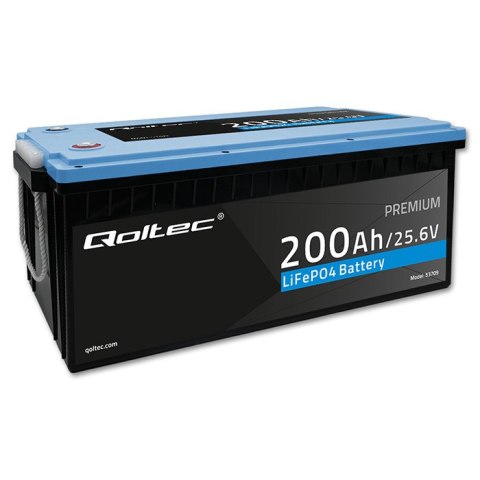 Qoltec Akumulator LiFePO4 Litowo-Żelazowo-Fosforanowy | 25.6V | 200Ah | BMS