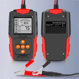 Qoltec Cyfrowy tester akumulatora z wyświetlaczem LCD | 12V | 24V | 3Ah-200Ah
