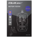 Qoltec Cyfrowy tester akumulatora z wyświetlaczem LCD | 12V | 24V | 3Ah-200Ah