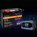 Qoltec Inteligentna ładowarka do akumulatora STD AGM GEL LiFePO4 | Prostownik z funkcją naprawy |12-24V |10A | LCD | 9 - stopnio