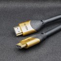 Qoltec Kabel HDMI v2.1 Ultra high speed 8K | 60Hz | 28AWG | GOLD | 2m