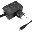 Qoltec Ładowarka GaN POWER PRO | 1xUSB-C | 45W | 5-20V | 2.25-3A | Laptop | Smartfon | Czarna