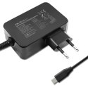 Qoltec Ładowarka GaN POWER PRO | 1xUSB-C | 90W | 5-20V | 3-4.5A | Laptop | Smartfon | Czarna