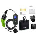 Qoltec Mobilna ładowarka do samochodu elektrycznego EV z regulacją 2w1 Typ2 | 3.5kW | 230V | LCD | Przenośna | Wallbox| 5m