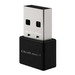 Qoltec Ultraszybki bezprzewodowy Mini Adapter USB Wi-Fi | standard AC | 650Mbps