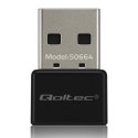 Qoltec Ultraszybki bezprzewodowy Mini Adapter USB Wi-Fi | standard AC | 650Mbps