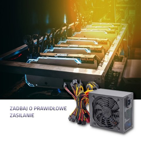Qoltec Wydajny Zasilacz ATX 1650W | 80 Plus Platinum