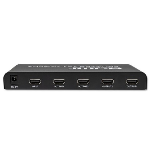 Qoltec Aktywny rozdzielacz Splitter 4 x HDMI 4K x 2K | 6Gb/s | 60Hz | High stability
