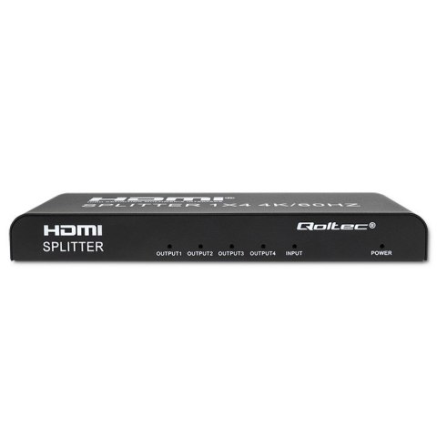 Qoltec Aktywny rozdzielacz Splitter 4 x HDMI 4K x 2K | 6Gb/s | 60Hz | High stability