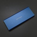 Qoltec Aluminiowa Obudowa | Kieszeń na dysk M.2 SSD | SATA | NGFF | USB 3.0 | Super speed 5Gb/s | 2TB | Niebieski