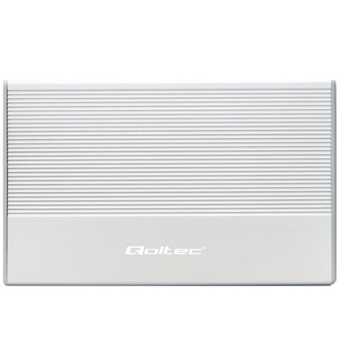 Qoltec Aluminiowa Obudowa | Kieszeń na dysk SSD HDD 2.5" | SATA | USB 3.0 | Super speed 5Gb/s | 2TB | Srebrny