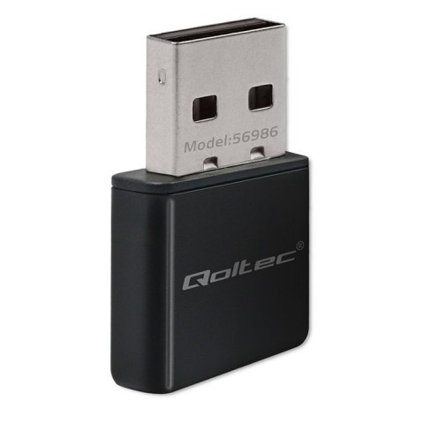 Qoltec Bezprzewodowy Ultra szybki mini adapter NANO WiFi | Standard N | USB 2.0 | 300Mbps