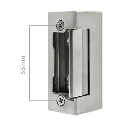 Qoltec Elektrozaczep symetryczny rygiel | 12V | Stal nierdzewna