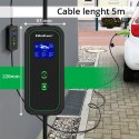 Qoltec Mobilna ładowarka do samochodu elektrycznego EV z regulacją 2w1 Typ2 | 7kW | 230V | Wi-fi| LCD | Przenośna | Wallbox | 5m