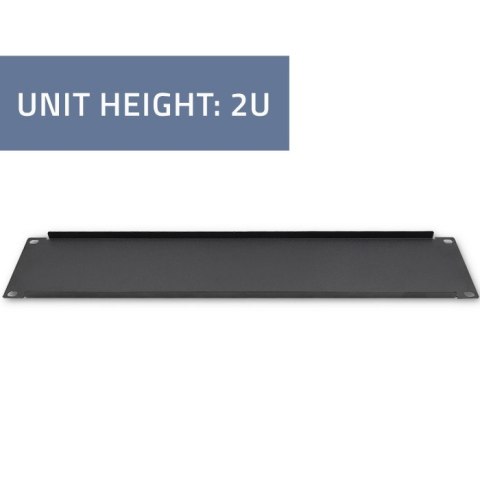 Qoltec Solidny stalowy Panel zaślepiający do szaf RACK 19" | 2U