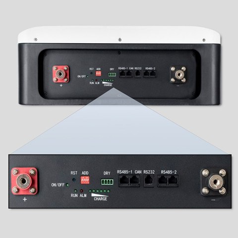 Qoltec Stabilny Magazyn energii LiFePO4 | 5.12kWh | 51.2V | 100Ah | BMS | LCD