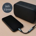 Qoltec Adapter przejściówka USB-C | Jack 3.5mm | 10cm | Aluminium
