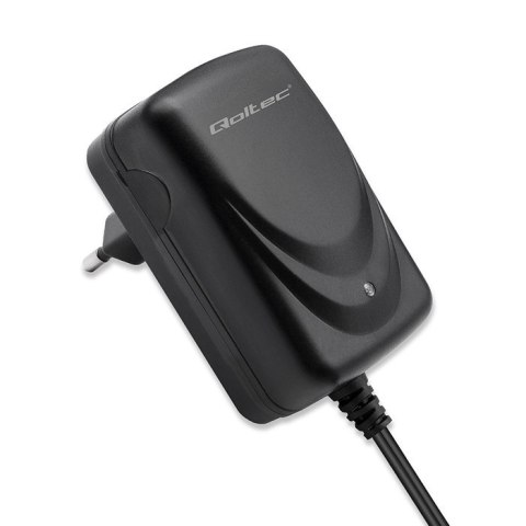 Qoltec Automatyczna ładowarka do akumulatora AGM GEL STD 12V | 1A | Prostownik z sygnalizatorem LED