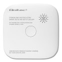 Qoltec Certyfikowany bezprzewodowy Czujnik dymu z baterią | Tuya | Wi-fi | żywotność sensora 10 lat | alarm 85dB | LED