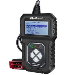 Qoltec Cyfrowy Tester diagnostyczny Interfejs ProLine | OBDII EOBD | Polskie MENU | 8V-25V | Dual system