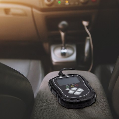 Qoltec Cyfrowy Tester diagnostyczny ProLine | OBD2 EOBD | Polskie MENU | 8V-25V | Dual System