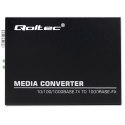 Qoltec Dwukierunkowy Media Konwerter SWITCH Ethernet 1x RJ45 1x SFP| 1000Mb/s | 5V