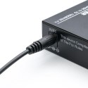 Qoltec Dwukierunkowy Media Konwerter SWITCH Ethernet 1x RJ45 1x SFP| 1000Mb/s | 5V
