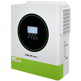 Qoltec Hybrydowy inwerter solarny Off-Grid 3500W | 100A | 24V | MPPT | BMS | opcja Wi-fi |Sinus | Power factor 1.0