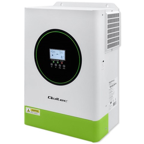 Qoltec Hybrydowy inwerter solarny Off-Grid 6200W | 120A | 48V | MPPT | BMS | Sinus | opcja Wi-Fi | Power Factor 1.0