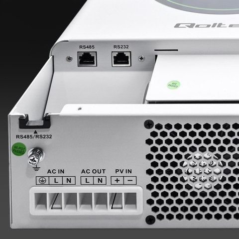 Qoltec Hybrydowy inwerter solarny Off-Grid 6200W | 120A | 48V | MPPT | BMS | Sinus | opcja Wi-Fi | Power Factor 1.0