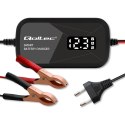 Qoltec Inteligentna mikroprocesorowa ładowarka 12V | 2A | Prostownik do akumulatora AGM GEL | LCD