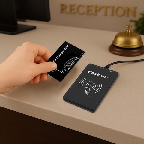 Qoltec Karty zbliżeniowe do stacji ładowania EV | 5szt. | Hotel, parking