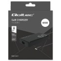 Qoltec Ładowarka sieciowa 65W GaN Super Fast SLIM | PD | 5-20V | 3.25A | USB-C 3.1 | Laptop | MacBook | Smartfon | + kabel
