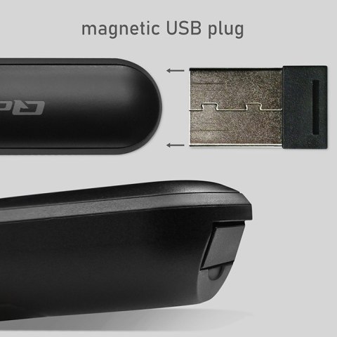 Qoltec Laserowy wskaźnik | Prezenter 4w1 | USB 3.0 | 2.4GHz | 30m