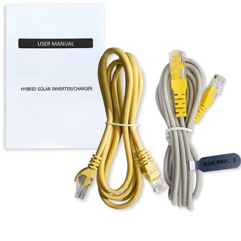 Qoltec Modularny Hybrydowy inwerter solarny Off-Grid 6200W | 120A | 48V | MPPT | do 12 jednostek | BMS | Sinus | opcja Wi-Fi | P