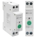 Qoltec Przekaźnik 63A na szynę DIN z licznikiem energii elektrycznej | TUYA | Wi-Fi | SMART LIFE