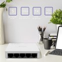 Qoltec SWITCH Przełącznik sieciowy 5 x port RJ45 | 100Mbps | Fast Ethernet | LAN